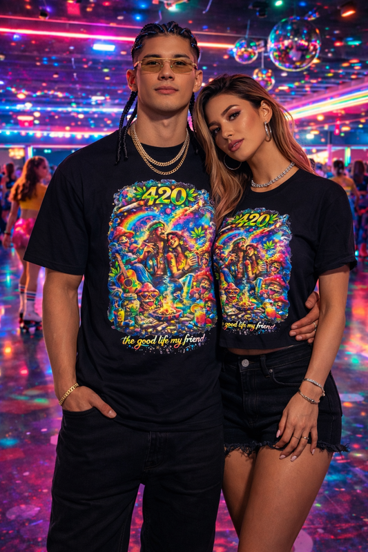 4/20Fuego The good life, my friends Tee