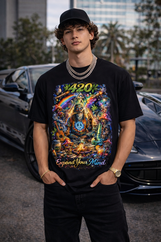 4/20Fuego expand your mindTee