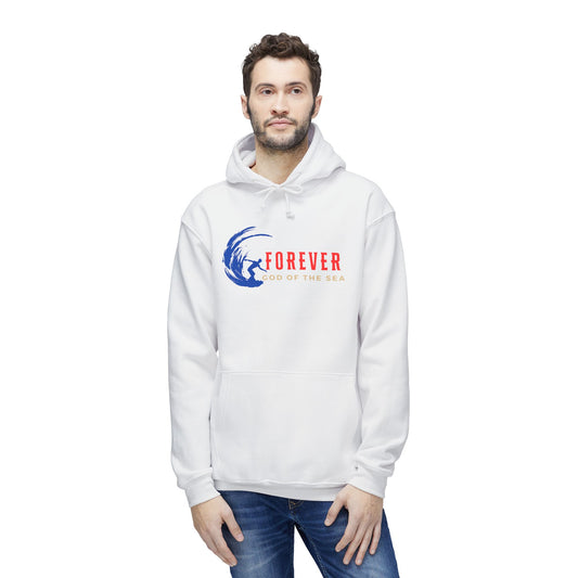 Forever God of the sea Unisex Hooded Sweatshirt, Casual Wear, Perfect Gift, Beach Lover, Summer Vibe, Made in USA
