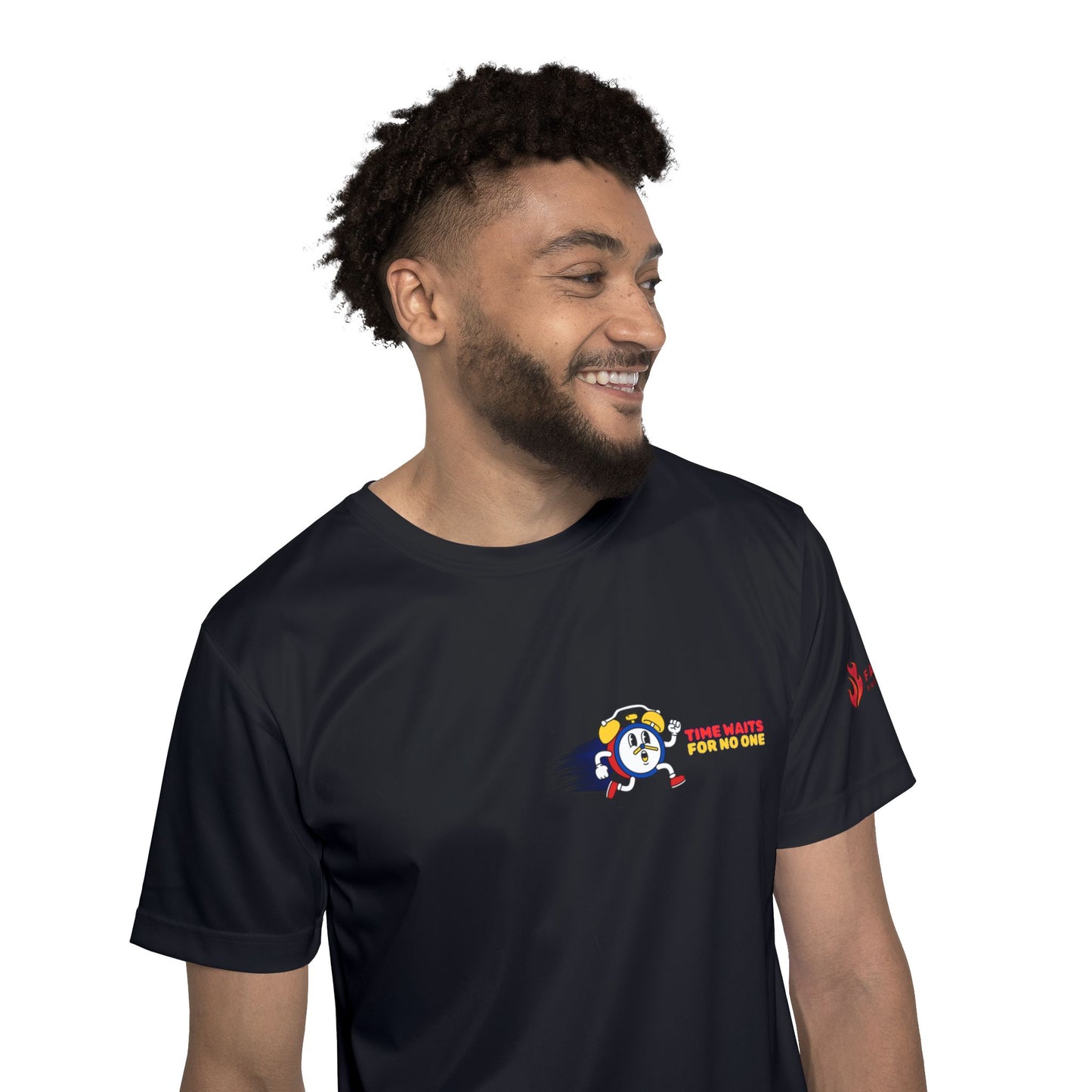 Time Waits For No One- Athletic Shirt  Sports Events, Workouts and Gifts