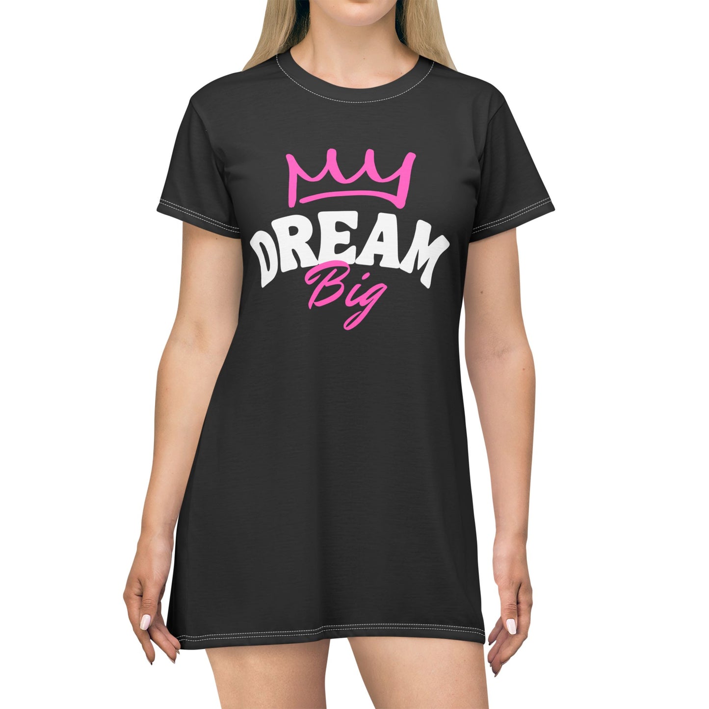 Dream Big T-Shirt Dress – Empowering Fashion for Everyday Inspiration