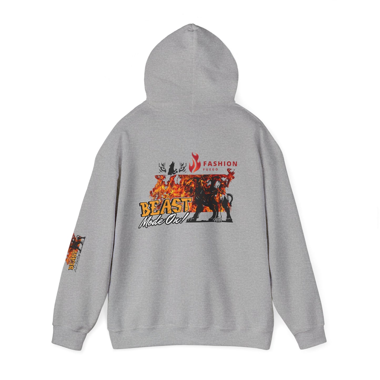 Let the beast out .Beast Mode Hooded Sweatshirt - Unisex Heavy Blend, Cozy Streetwear, Perfect for Animal