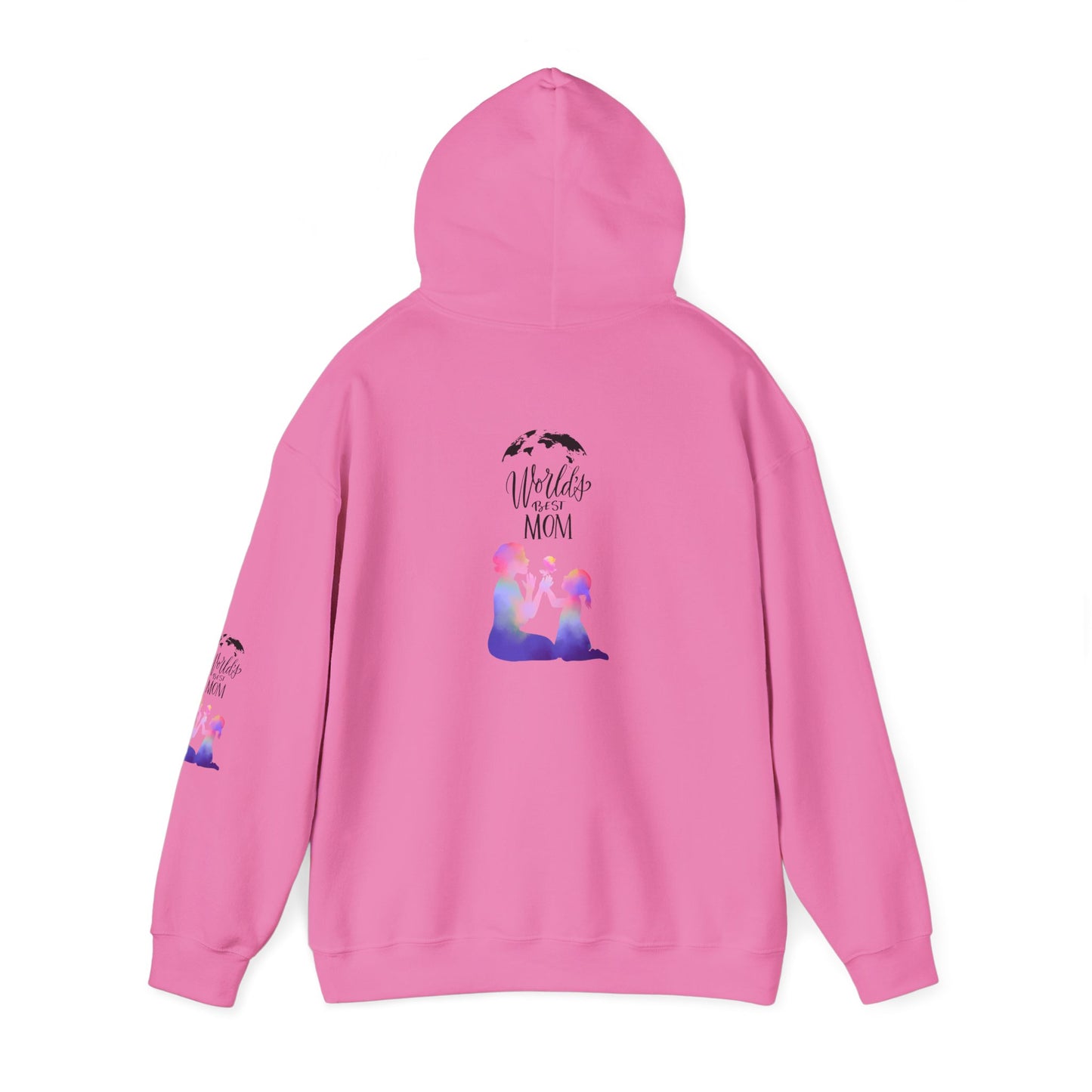 World's Best Mom Hoodie - Cozy Gift for Mother's Day, Birthdays, Family Gatherings, Casual Wear, Comfy Sweatshirt