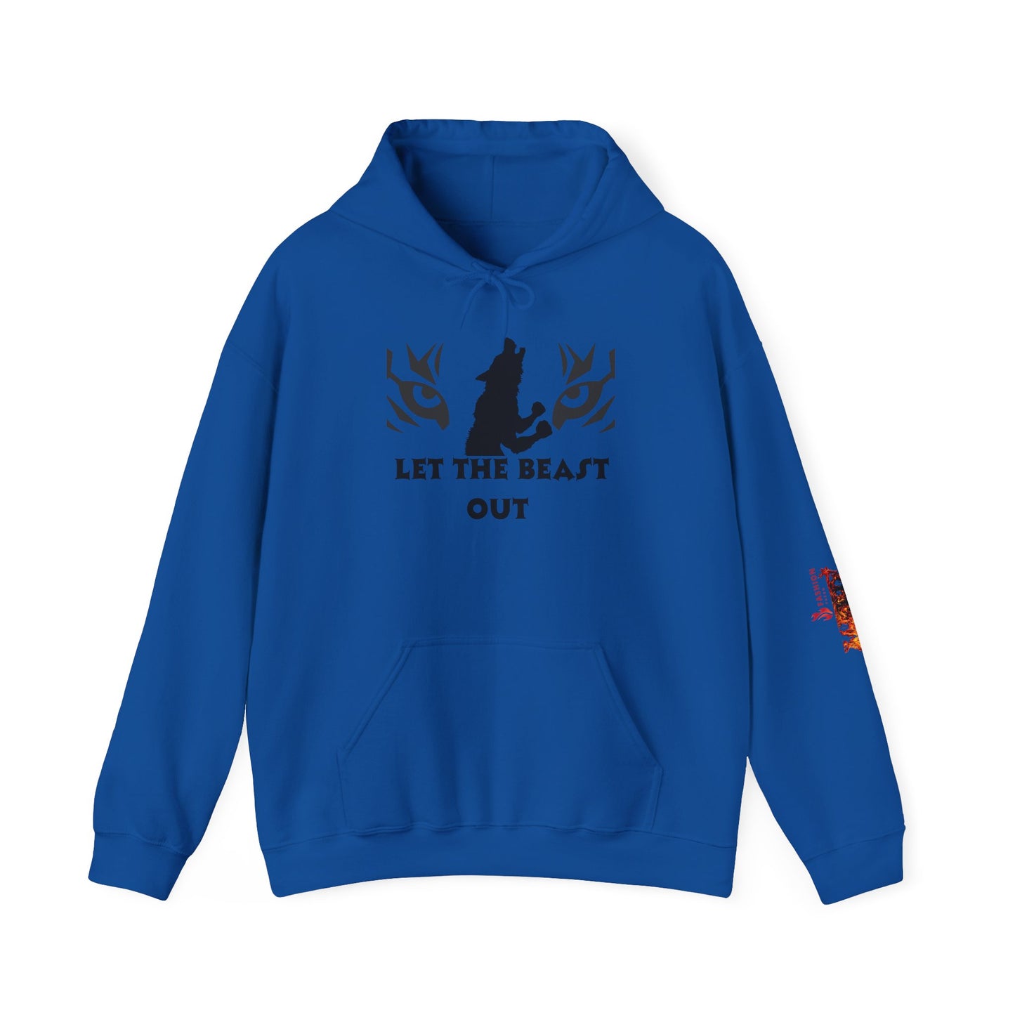 Let the beast out .Beast Mode Hooded Sweatshirt - Unisex Heavy Blend, Cozy Streetwear, Perfect for Animal