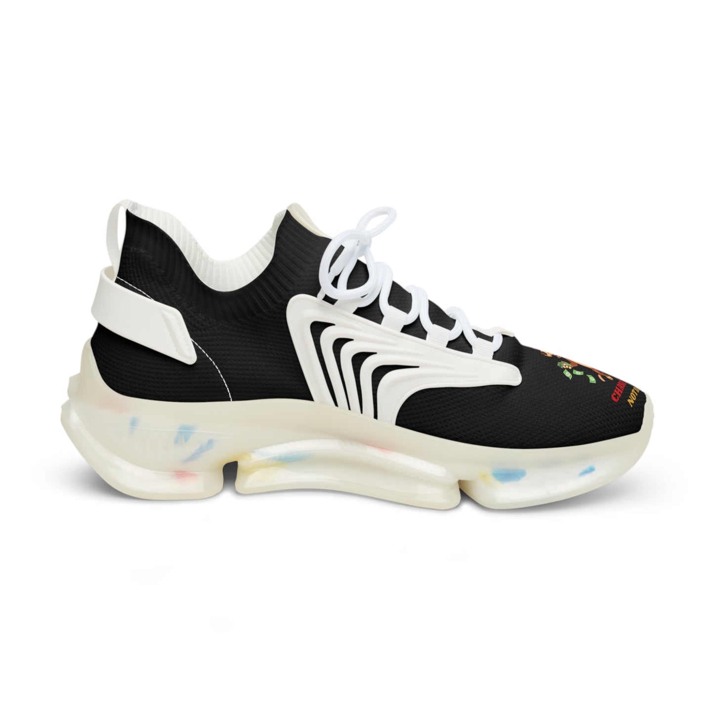 Black Fashion Fuego/ Chase Da Bag Mesh Sneakers
