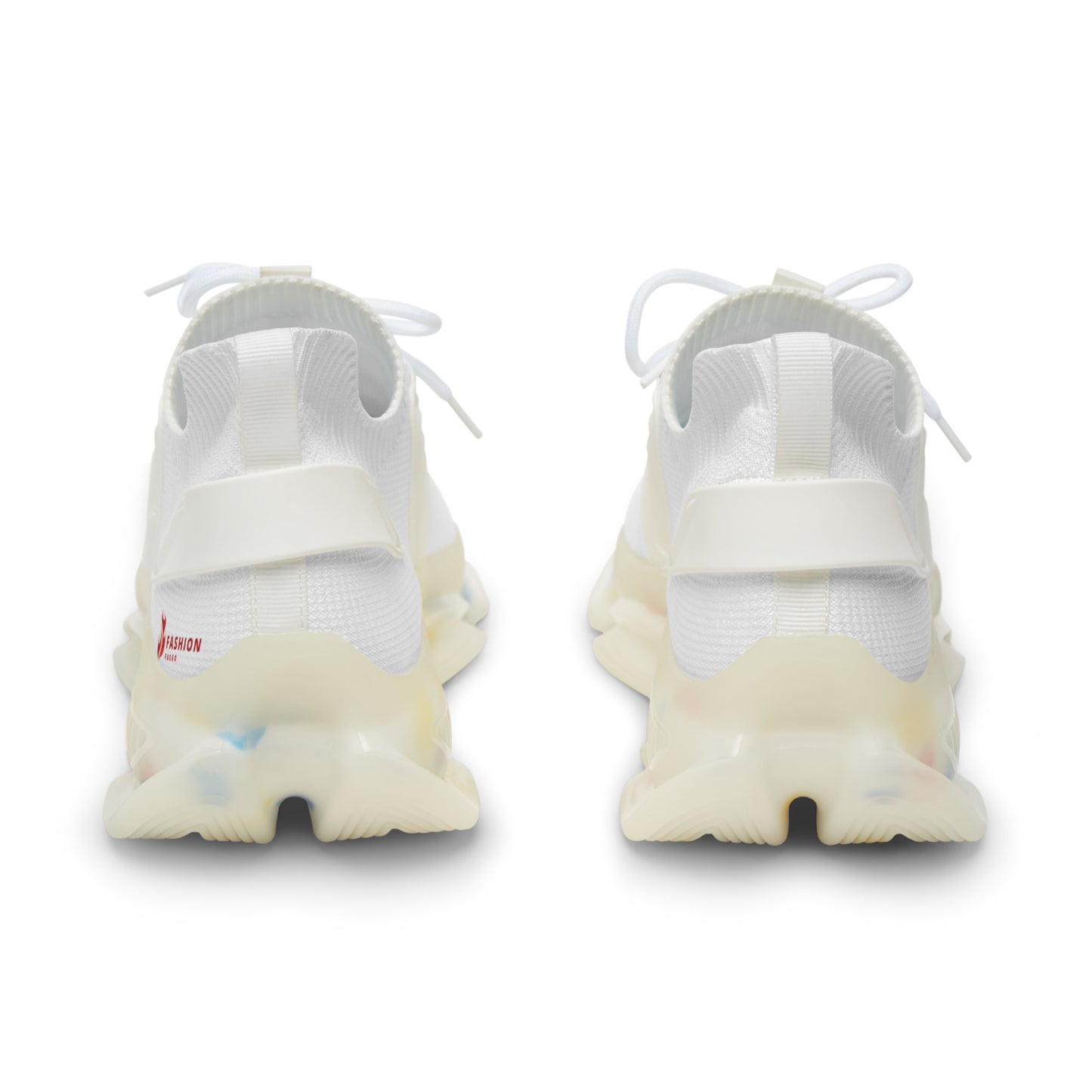 All white Fashion Fuego/ Chase Da Bag Mesh Sneakers