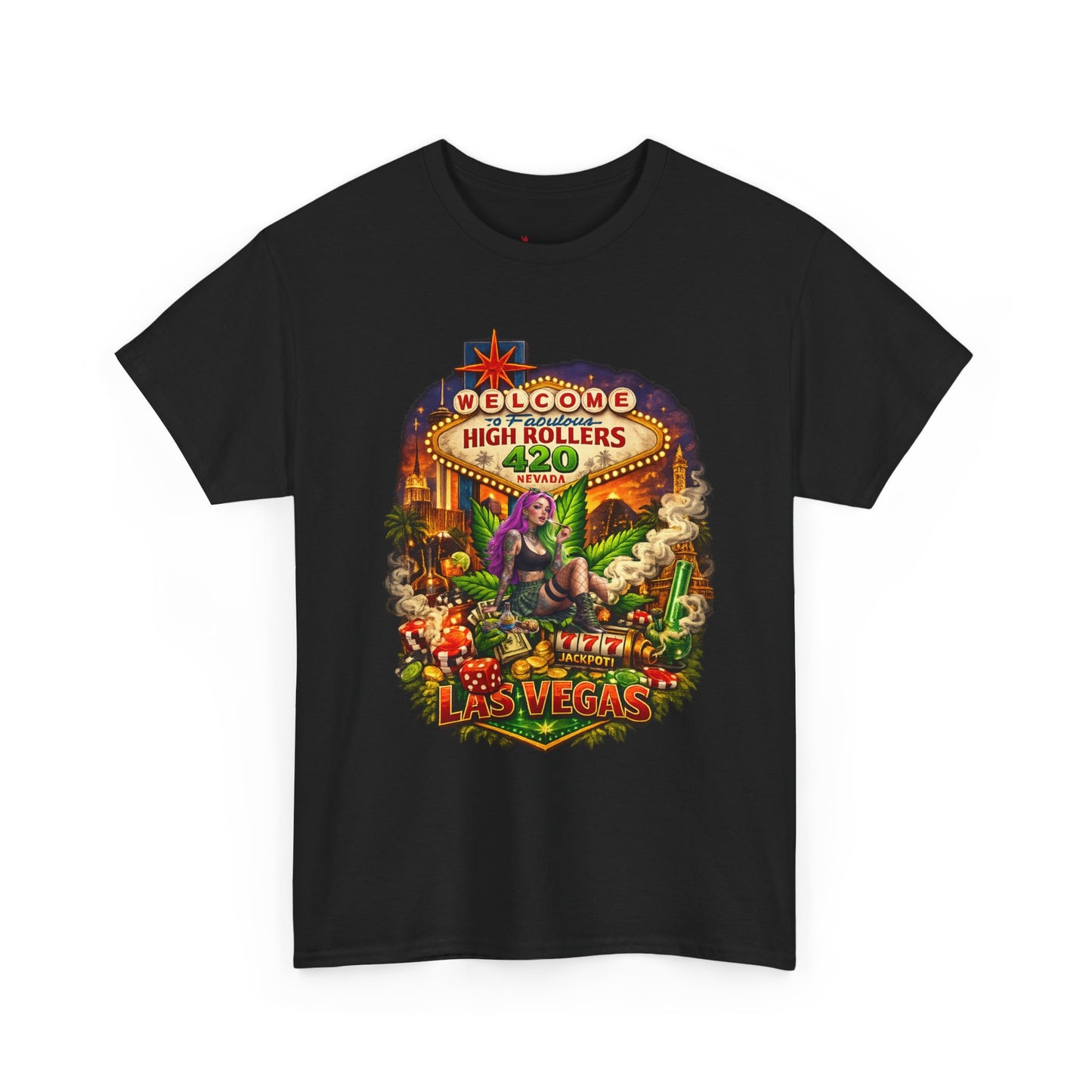 4/20Fuego LasVegas High Rollers  Tee