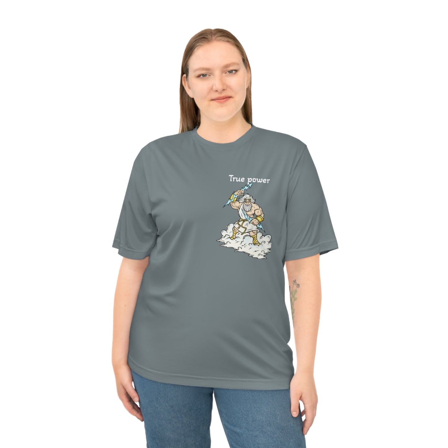true power Performance T-Shirt - Empowering God cloud Wave Design