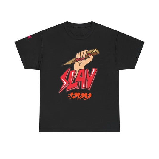 Slay Graphic Unisex Heavy Cotton Tee | Bold Statement Shirt, Casual Wear, Trendy Outfit, Gift for Her, Streetwear Style