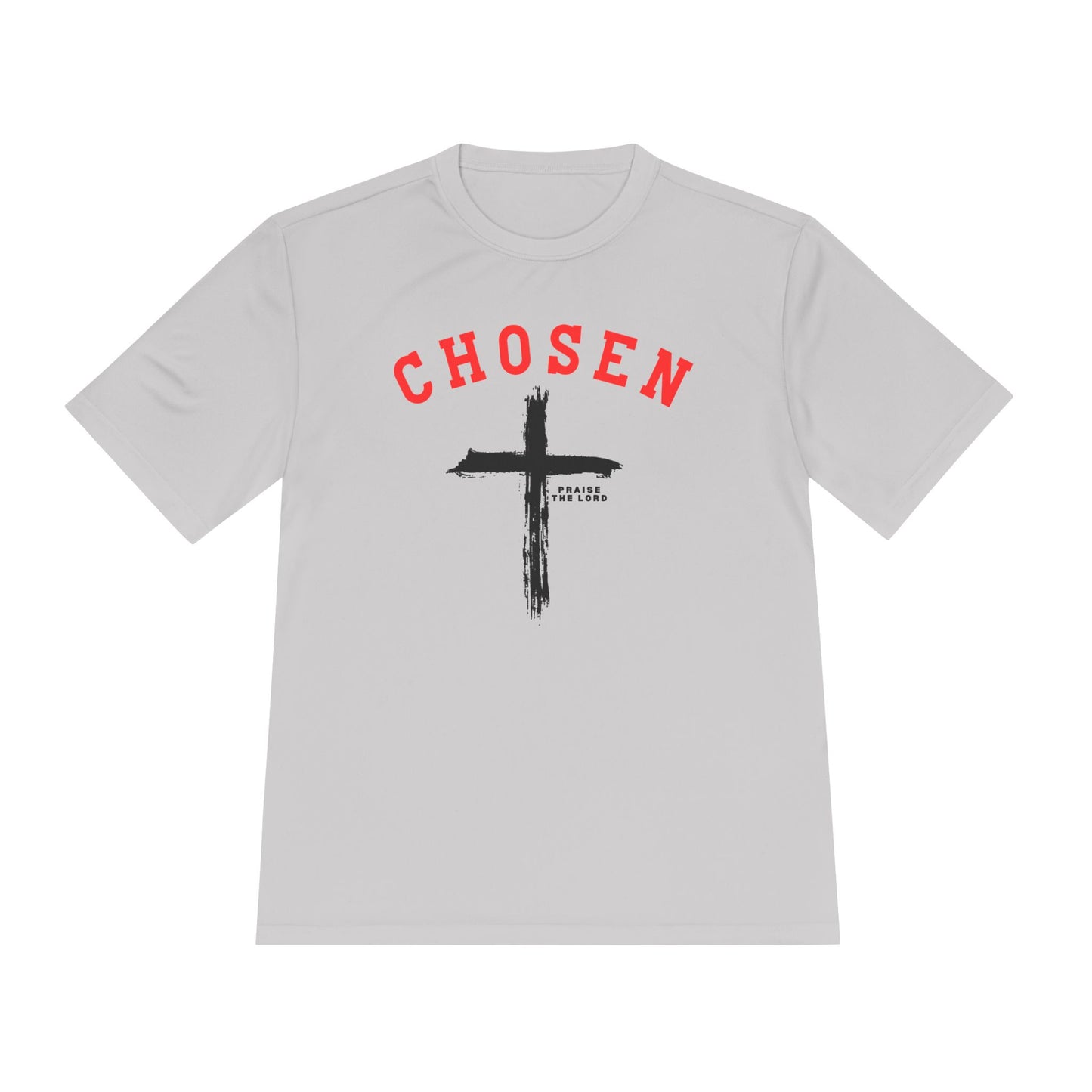Chosen Faith Unisex Moisture-Wicking Tee, Comfortable Workout Shirt, Christian Fitness Apparel, Faith-Based Gift, Sportswear