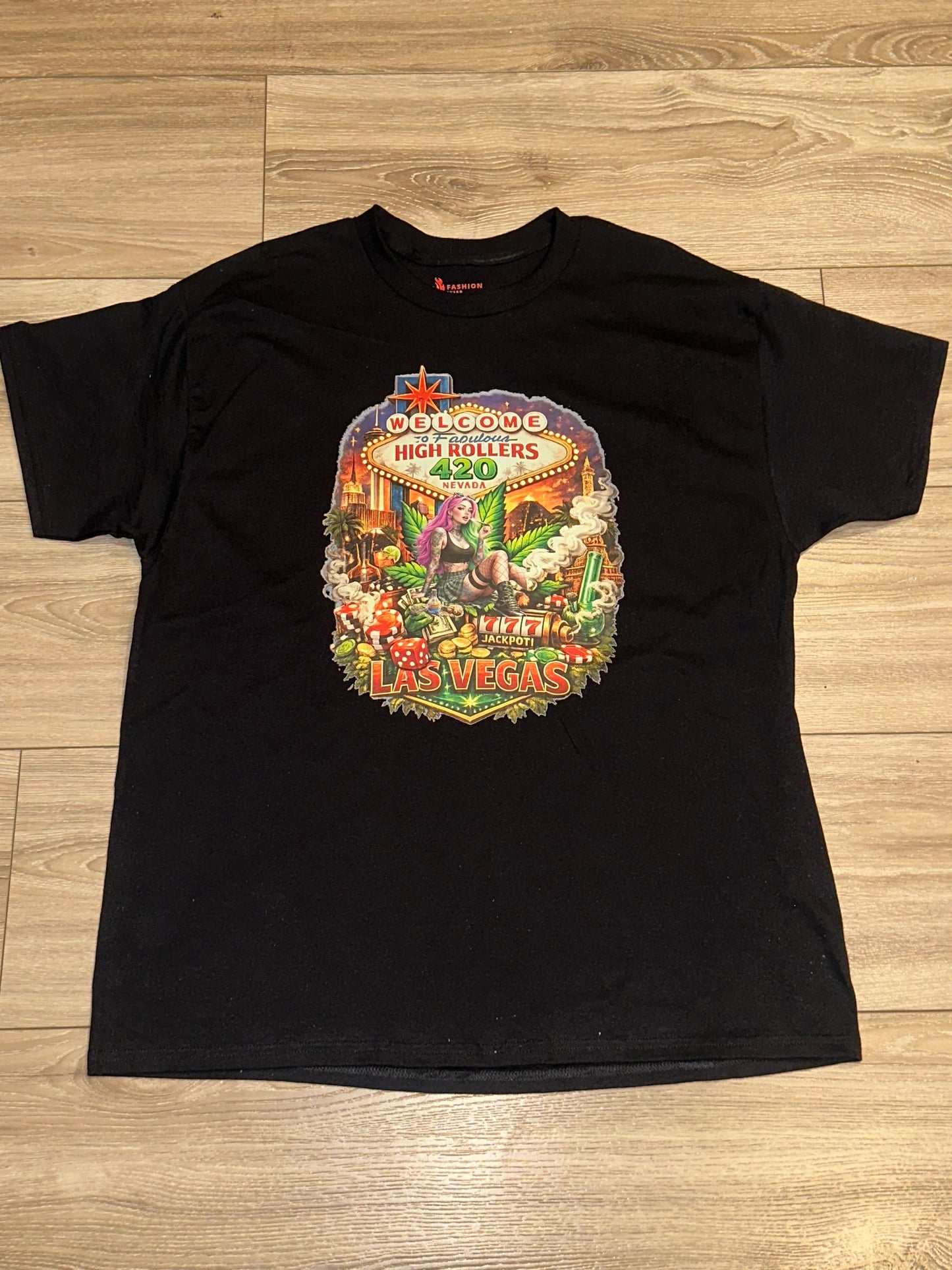 4/20Fuego LasVegas High Rollers  Tee