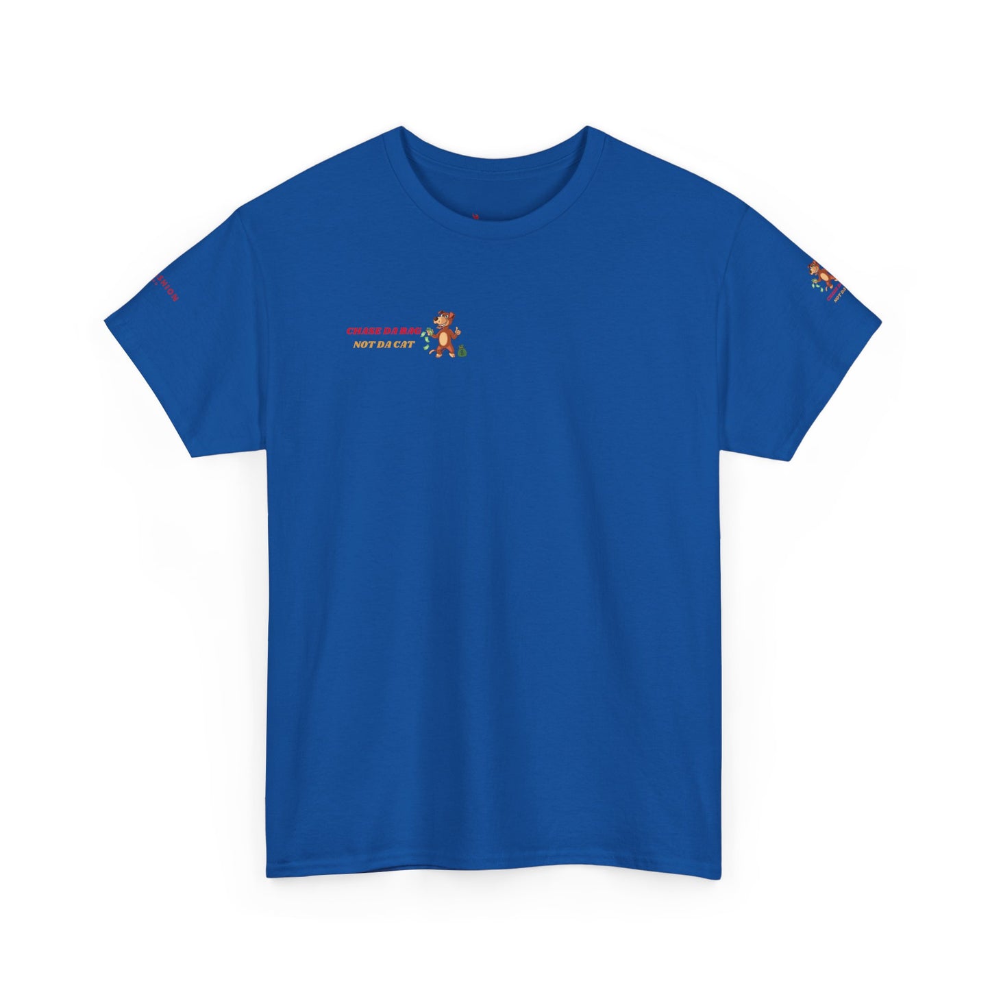 Chase da bag not da cat Casual Unisex Heavy Cotton Tee - Fun Graphics for Everyday Wear