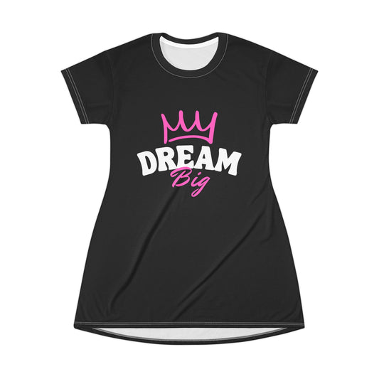 Dream Big T-Shirt Dress – Empowering Fashion for Everyday Inspiration