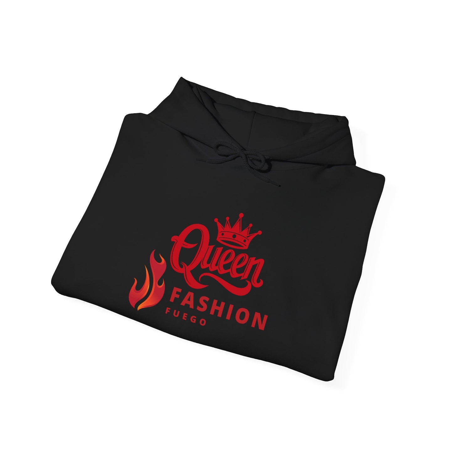 Queen Fashion Fuego Unisex Hoodie, Streetwear Sweatshirt, Trendy Layering Piece, Gift for Her, Stylish Wardrobe Essential