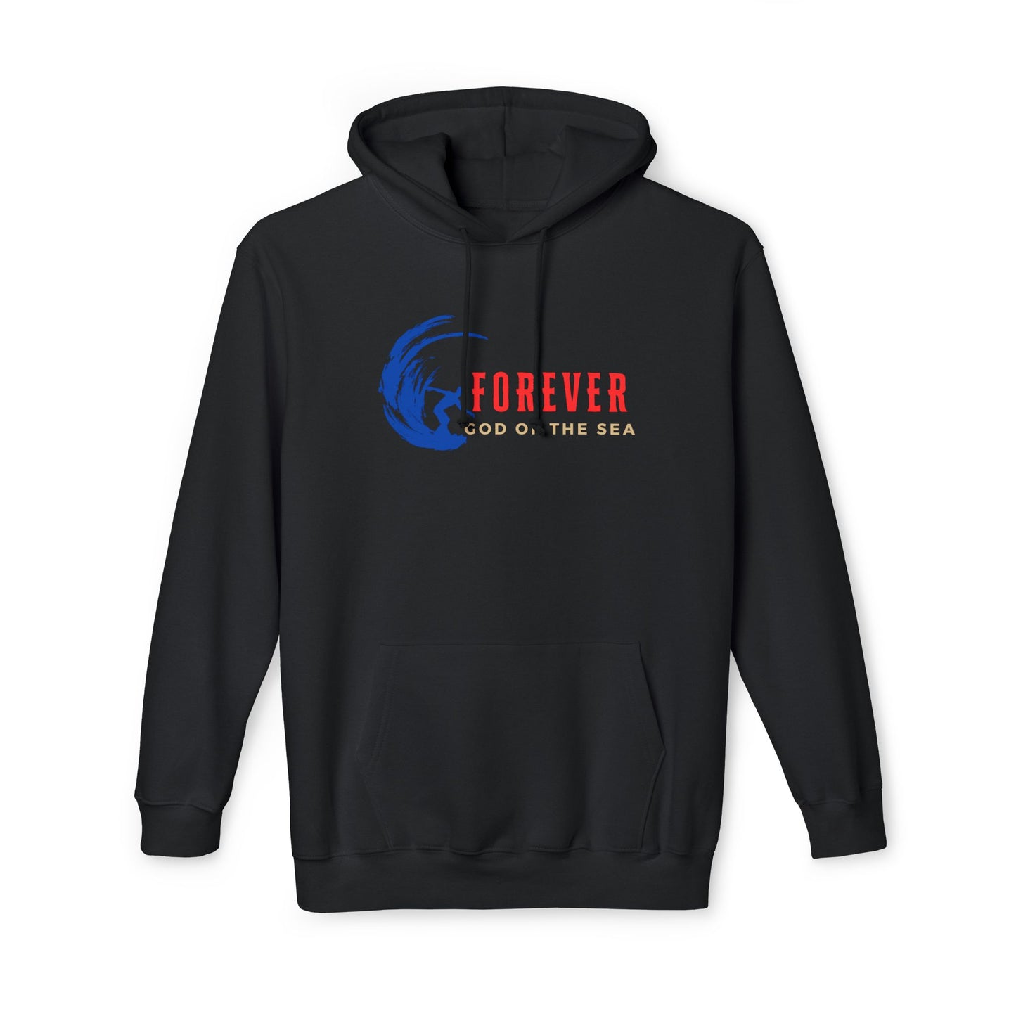 Forever God of the sea Unisex Hooded Sweatshirt, Casual Wear, Perfect Gift, Beach Lover, Summer Vibe, Made in USA