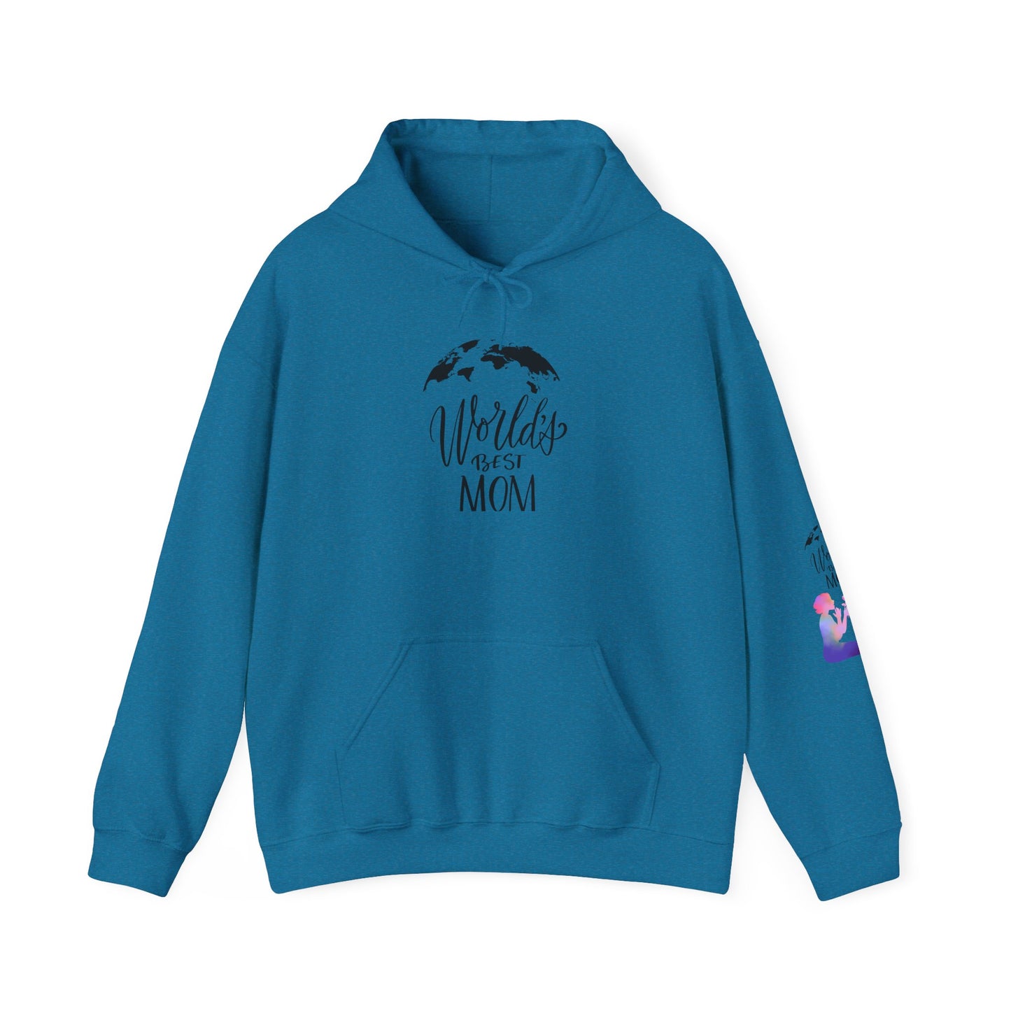 World's Best Mom Hoodie - Cozy Gift for Mother's Day, Birthdays, Family Gatherings, Casual Wear, Comfy Sweatshirt