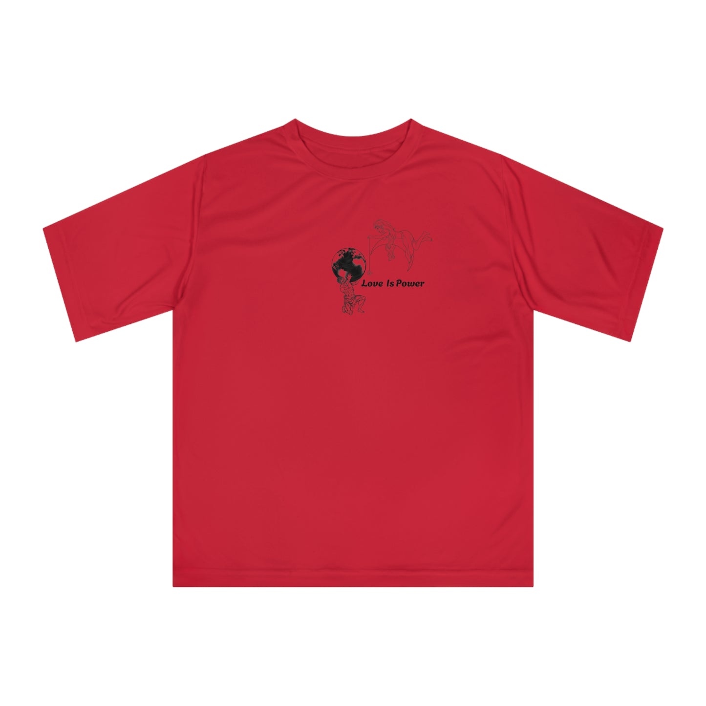 Love is power summer tee active wear ..