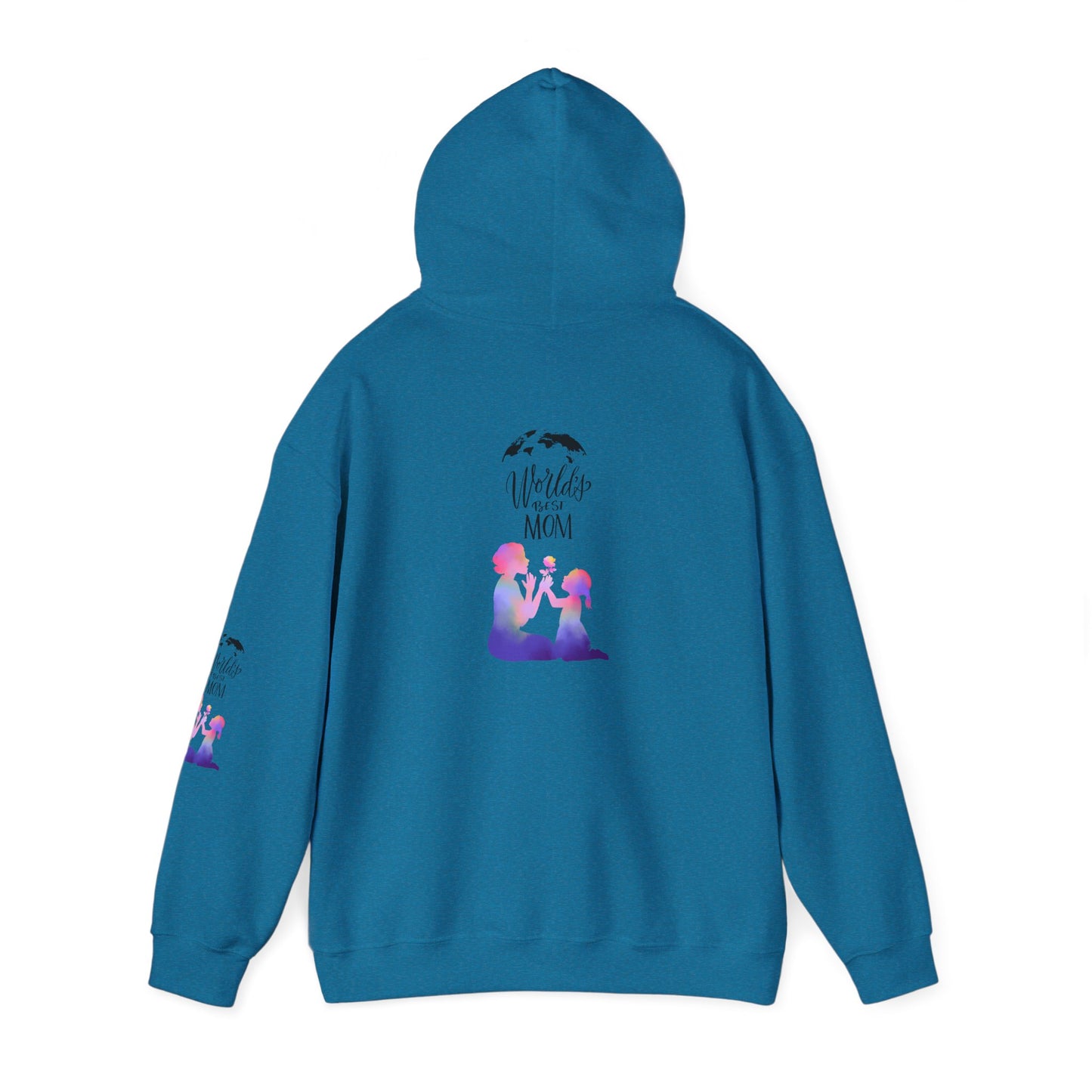 World's Best Mom Hoodie - Cozy Gift for Mother's Day, Birthdays, Family Gatherings, Casual Wear, Comfy Sweatshirt