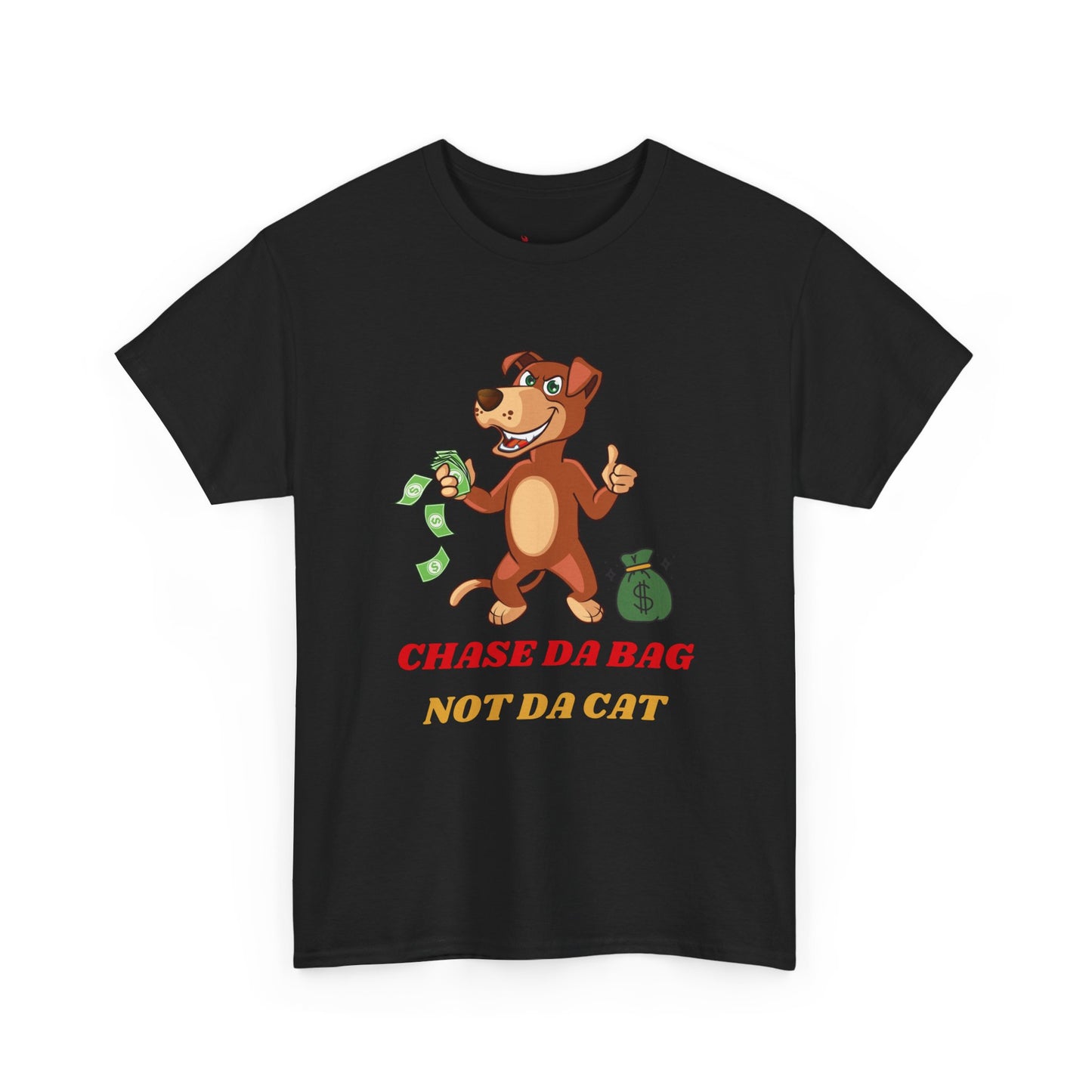 Chase Da Bag Unisex Heavy Cotton Tee - Fun Graphic Tee for Motivated Individuals