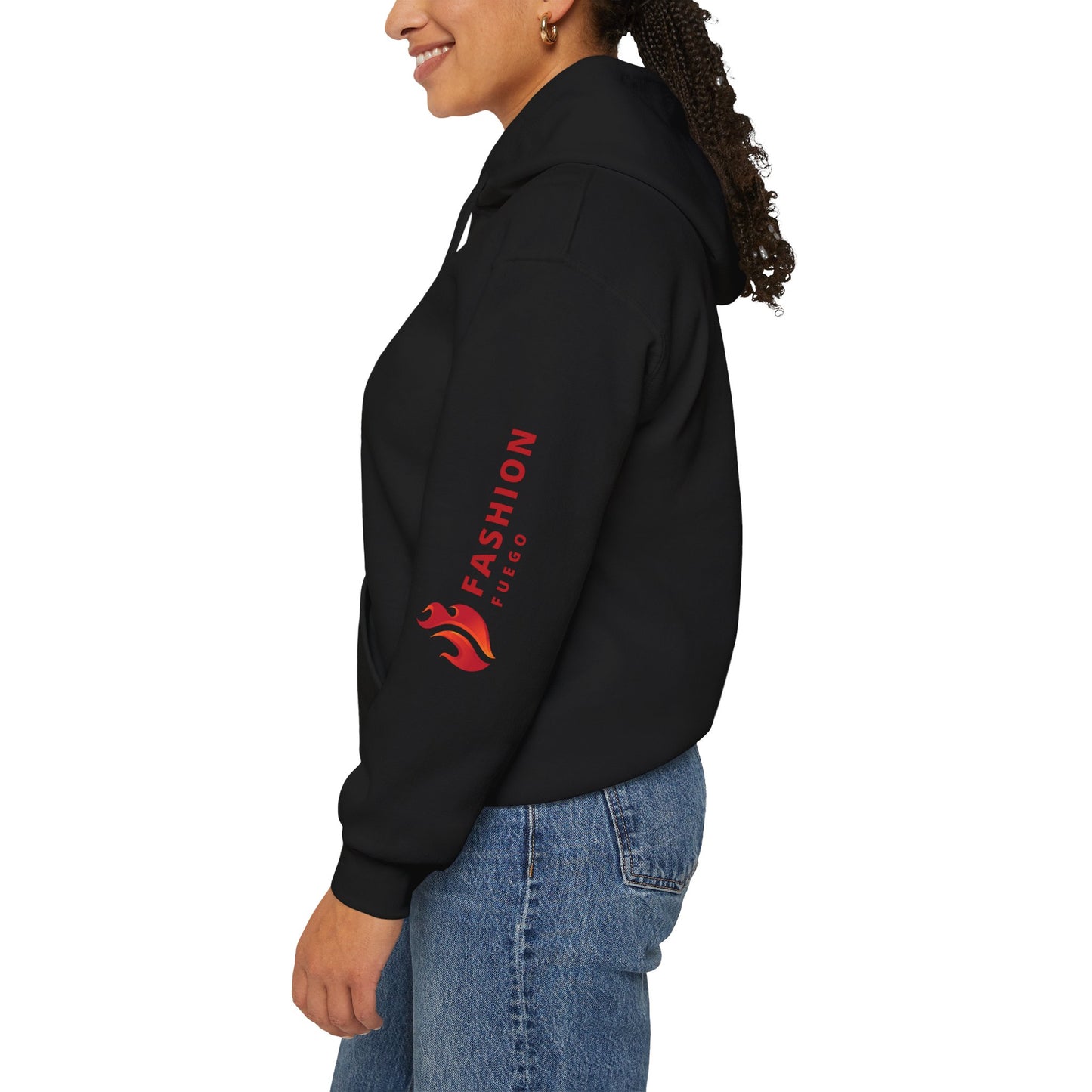 Queen Fashion Fuego Unisex Hoodie, Streetwear Sweatshirt, Trendy Layering Piece, Gift for Her, Stylish Wardrobe Essential