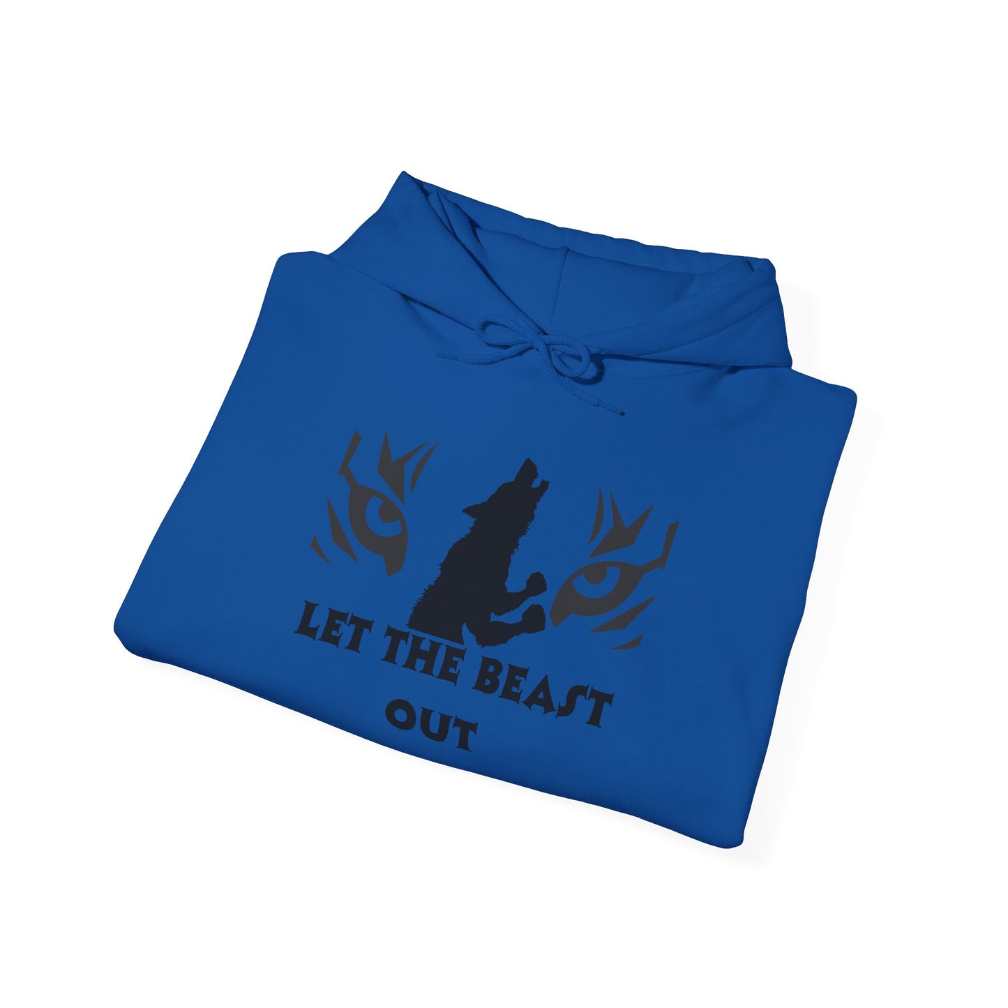 Let the beast out .Beast Mode Hooded Sweatshirt - Unisex Heavy Blend, Cozy Streetwear, Perfect for Animal