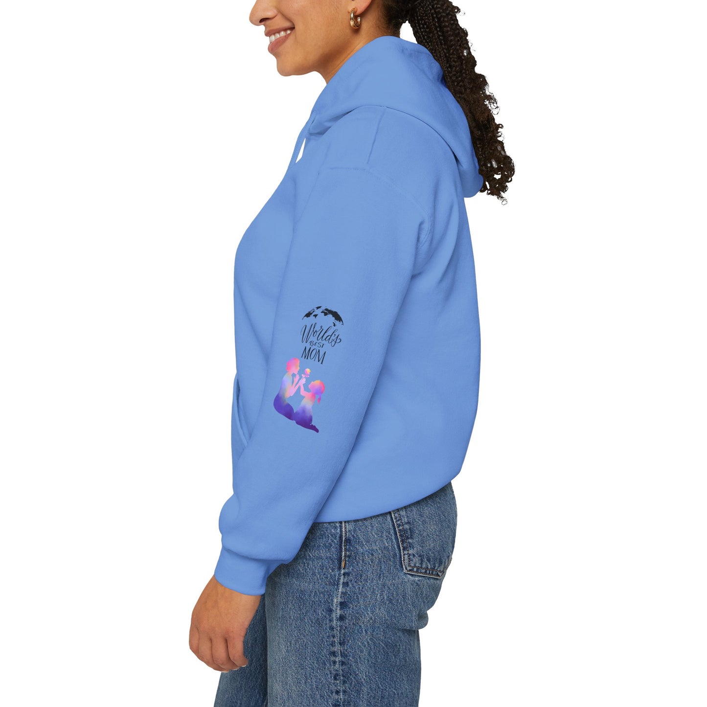 World's Best Mom Hoodie - Cozy Gift for Mother's Day, Birthdays, Family Gatherings, Casual Wear, Comfy Sweatshirt