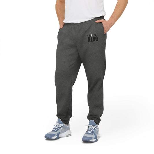Think king Fleece Joggers | Comfy Loungewear | Athletic Gear | Casual Wear | Perfect for Workouts, Relaxation, or Travel