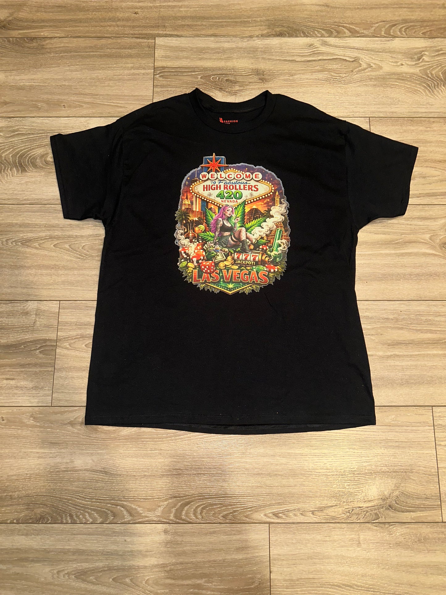 4/20Fuego LasVegas High Rollers  Tee