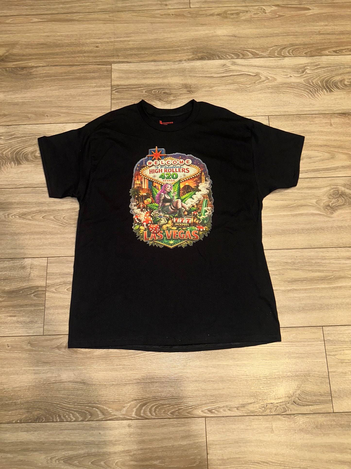 4/20Fuego LasVegas High Rollers  Tee